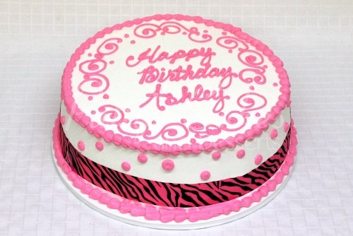 Pink Round Birthday Cake Pink Round Birthday Cake
