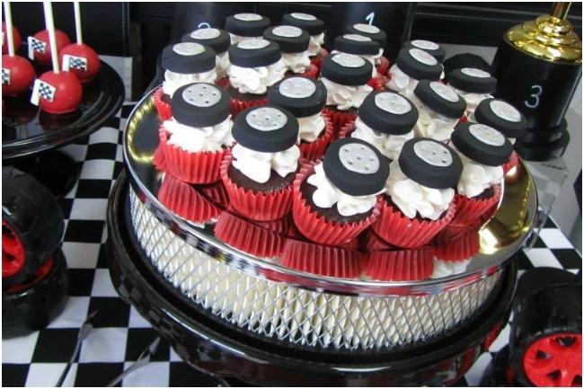9 Car Themed Birthday Cupcakes Photo Race Car Themed Birthday