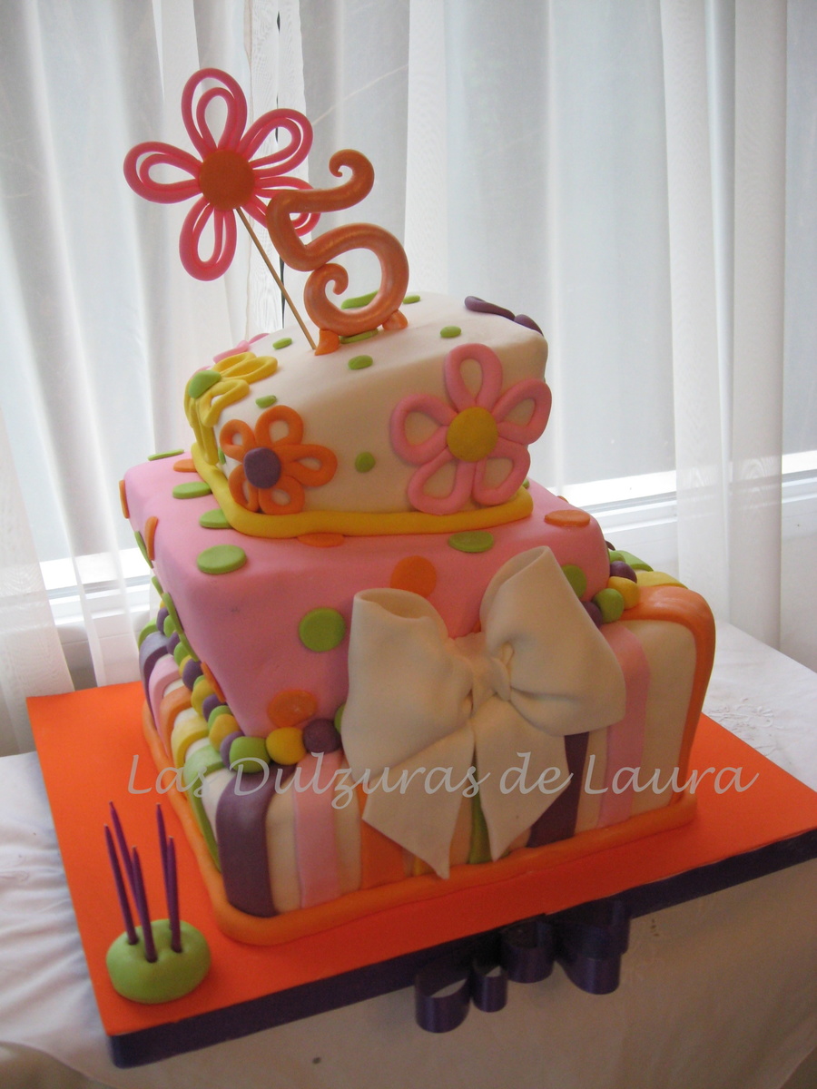 Square Topsy Turvy Cake Square Topsy Turvy Cake