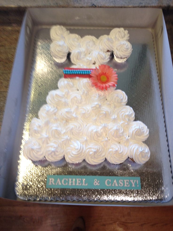 Teal and Coral Bridal Shower Cake Teal and Coral Bridal Shower Cake