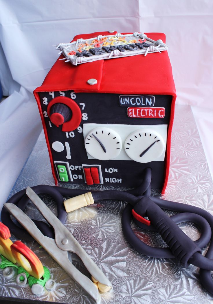 Welder Birthday Cake Welder Birthday Cake