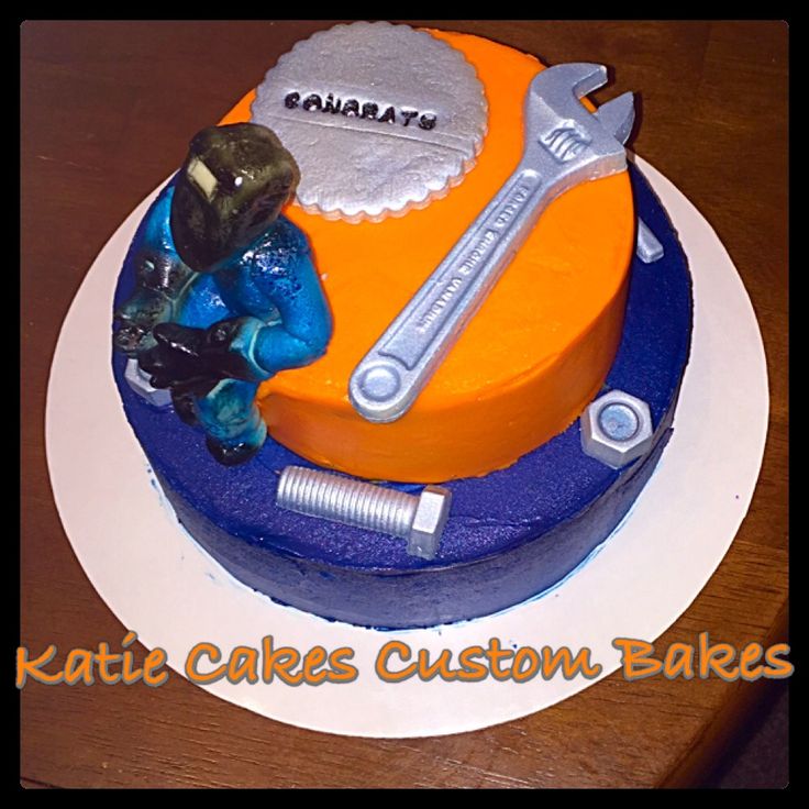 Welder Birthday Cake Welder Birthday Cake