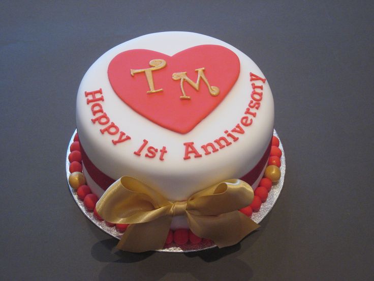 1st Wedding Anniversary Cake 1st Wedding Anniversary Cake