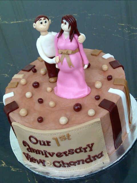 1st Wedding Anniversary Cake 1st Wedding Anniversary Cake