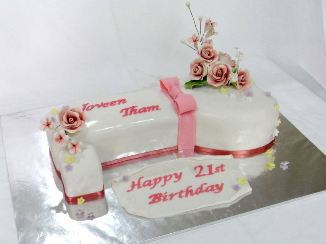 21st birthday cake designs for a girl