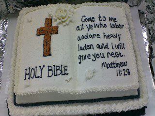 Bible Birthday Cake Bible Birthday Cake