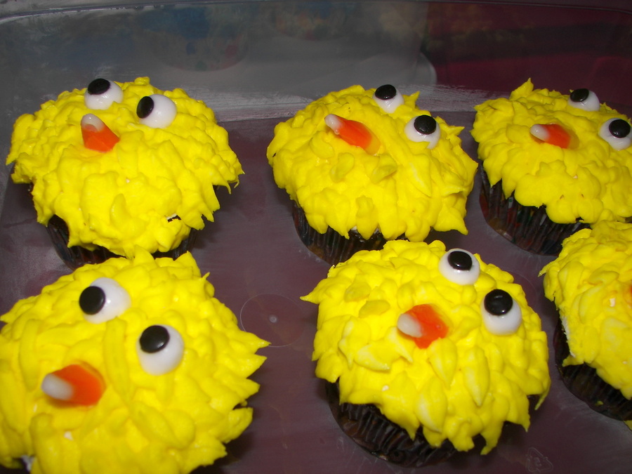 Big Bird Cupcakes Big Bird Cupcakes