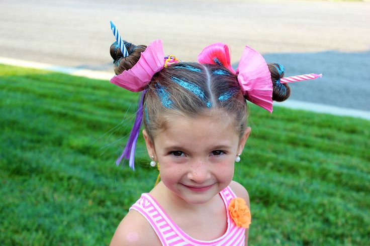 13 Girl Crazy Hair Day Cupcakes Photo Crazy Hair Day Cupcakes