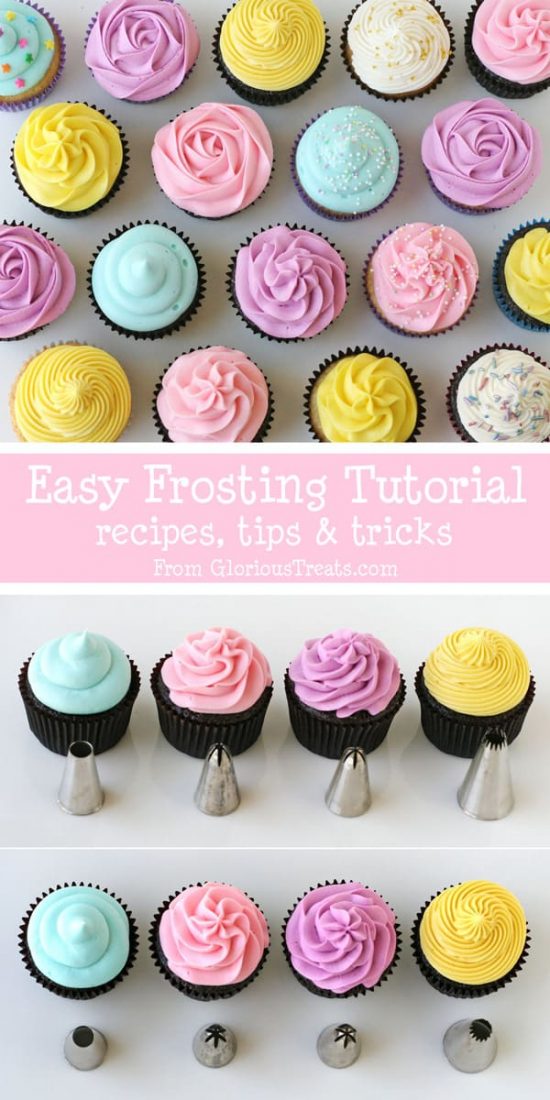 Cupcake Frosting Flowers Tips