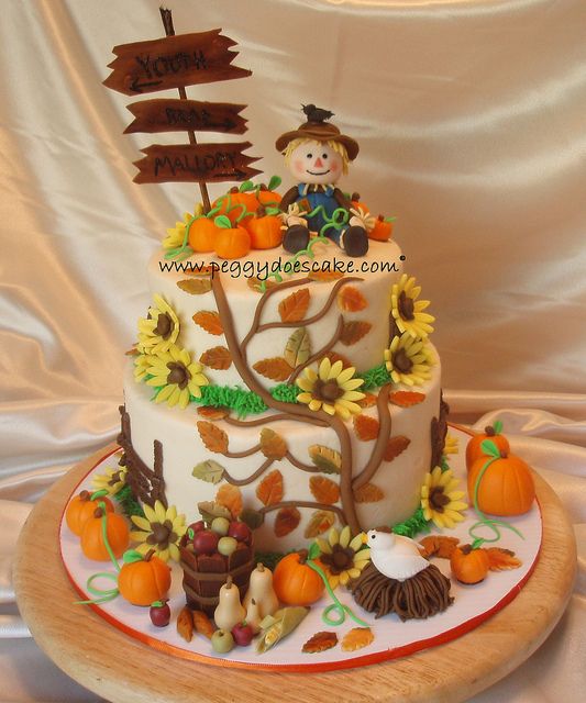 Fall Harvest Birthday Cake Fall Harvest Birthday Cake