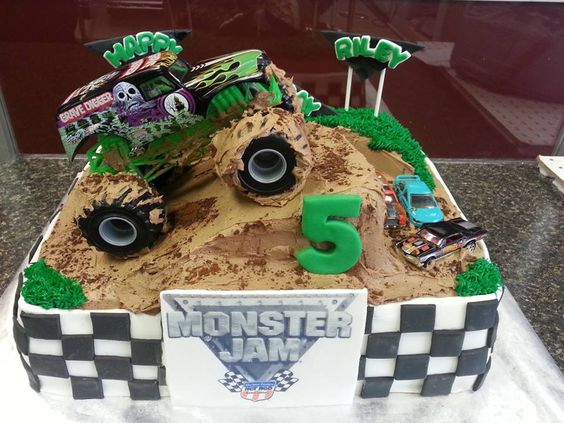 Monster Jam Truck Birthday Cake Monster Jam Truck Birthday Cake