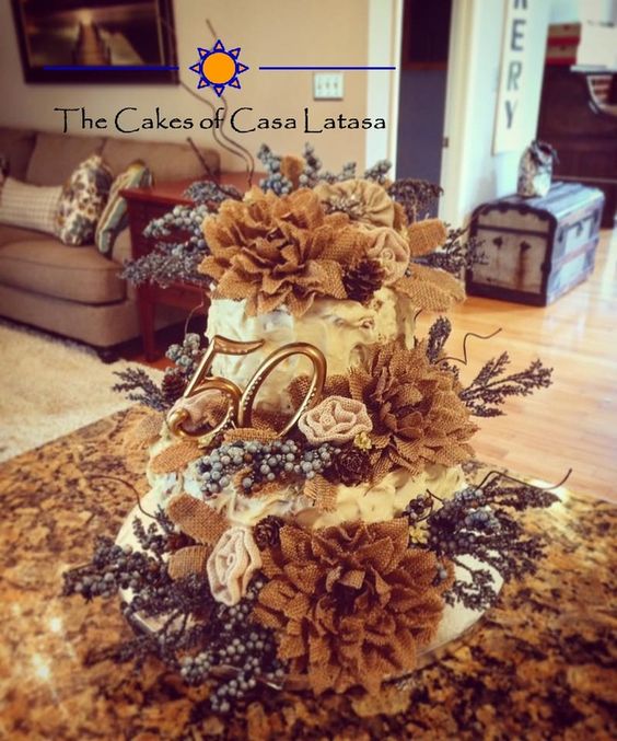 Rustic 50th Wedding Anniversary Cakes Rustic 50th Wedding Anniversary Cakes