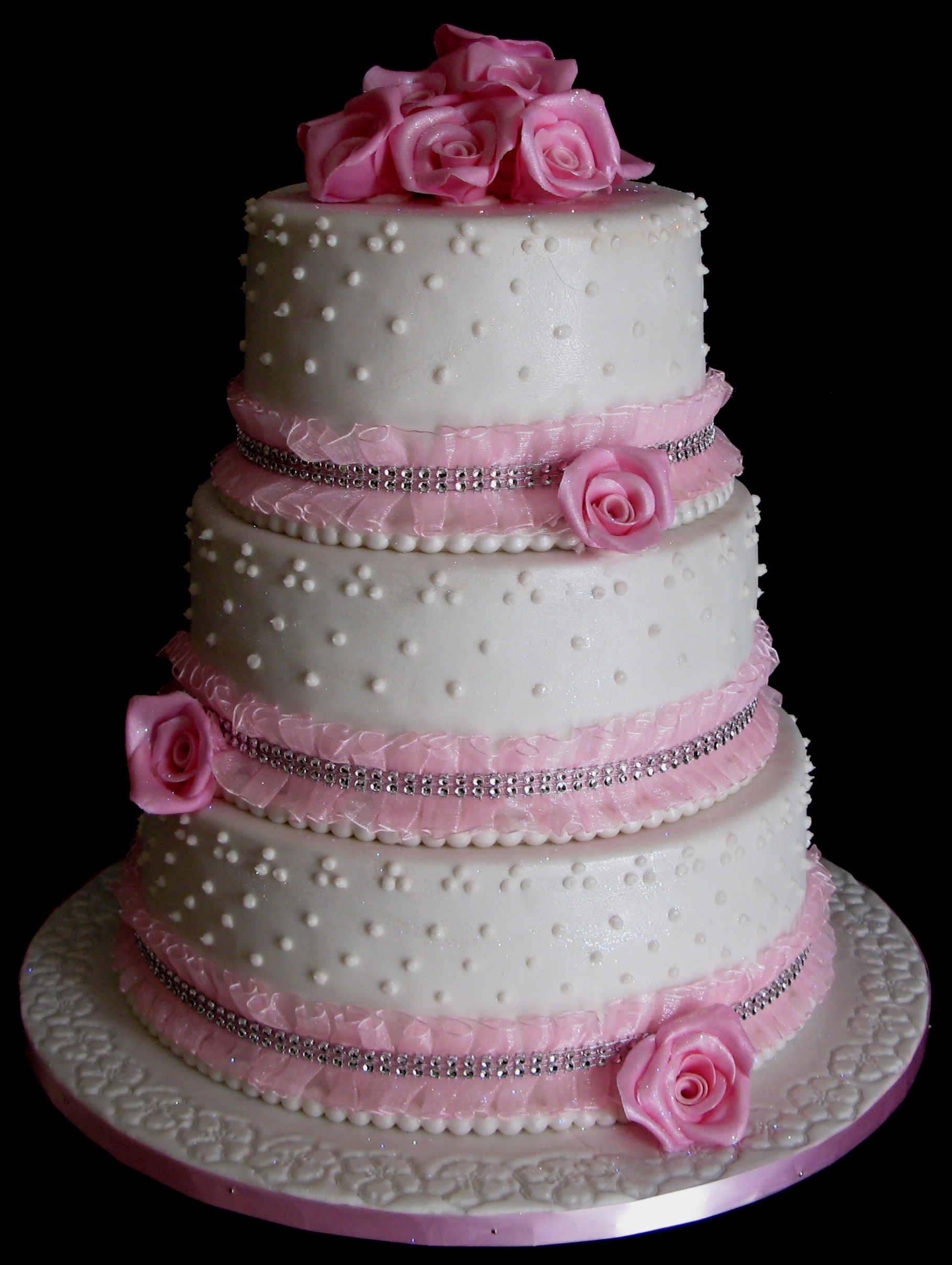 11 3 Layer 12 Cakes Photo - Three-Layer Wedding Cake, 3 Layer ...