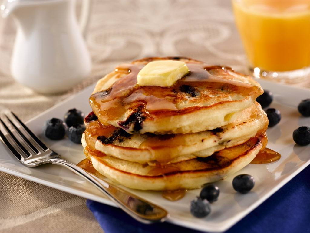 Blueberry Pancakes Breakfast