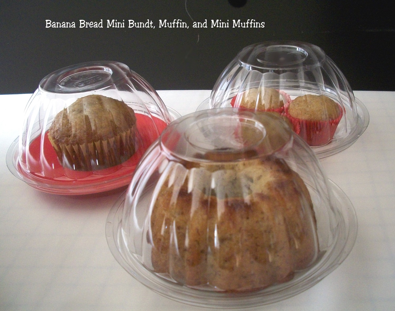 Clear Plastic Mini Bundt Cake Containers