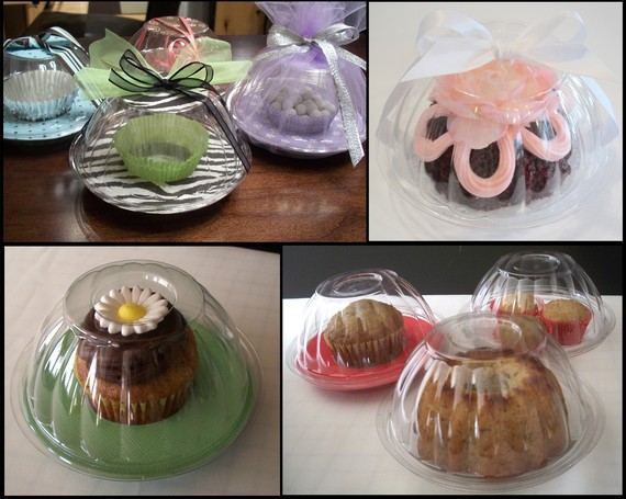 Clear Plastic Mini Bundt Cake Favor Boxes