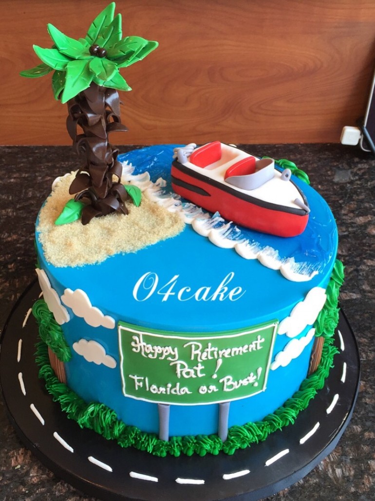 Custom Retirement Cake Custom Retirement Cake