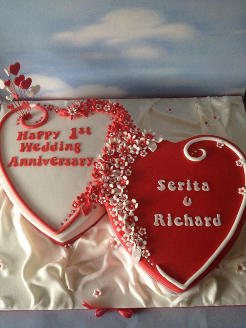 Double Hearts Wedding Anniversary Cakes Double Hearts Wedding Anniversary Cakes