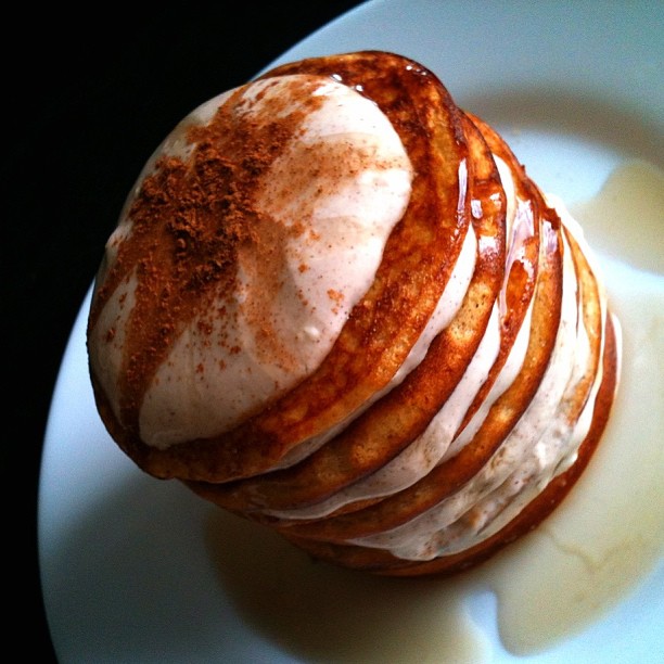 Fluffy Cinnamon Roll Pancakes Fluffy Cinnamon Roll Pancakes