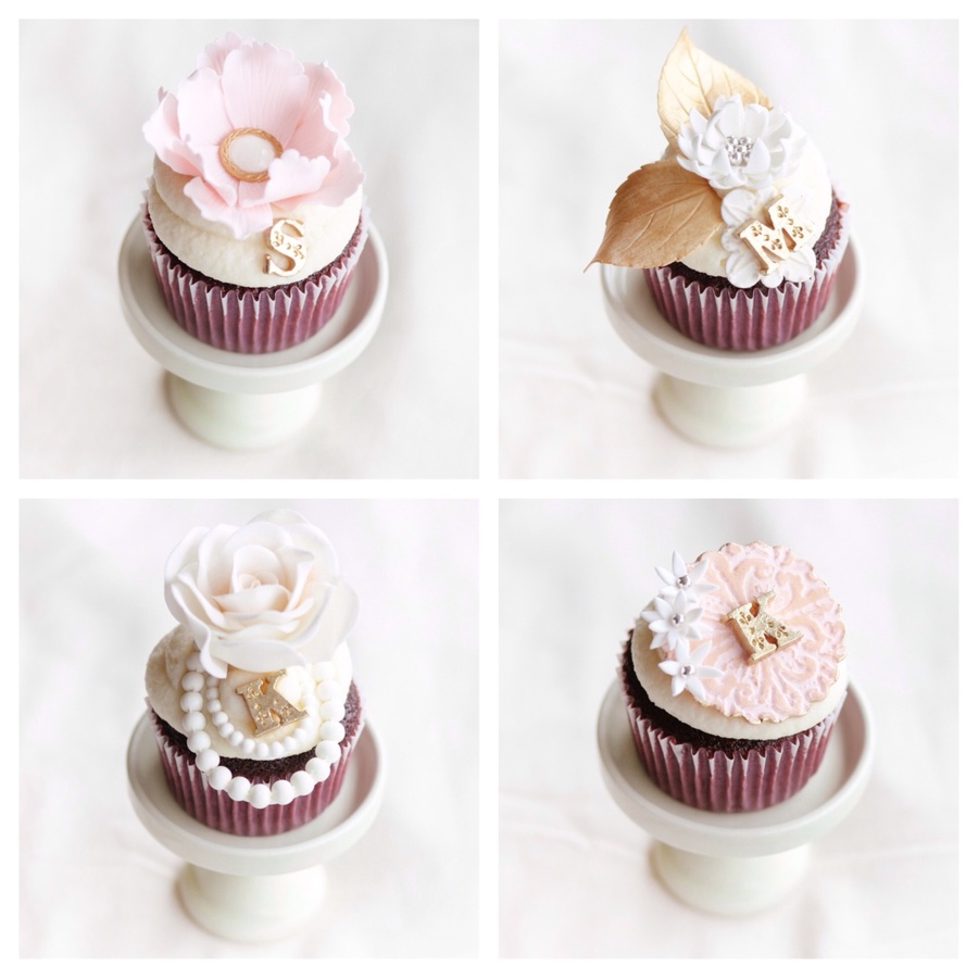 Gold Bridal Shower Cupcakes Gold Bridal Shower Cupcakes