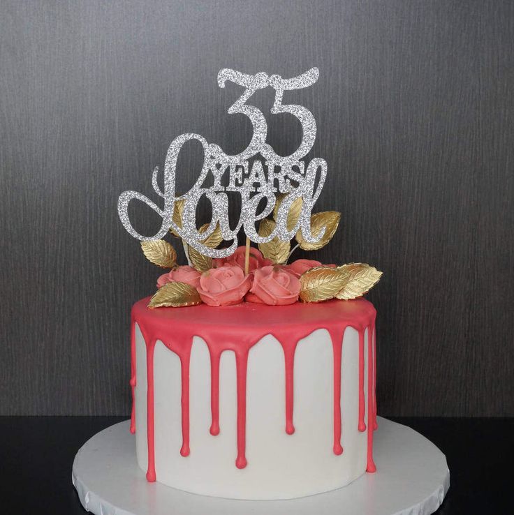 Happy 35 Birthday Cake Happy 35 Birthday Cake