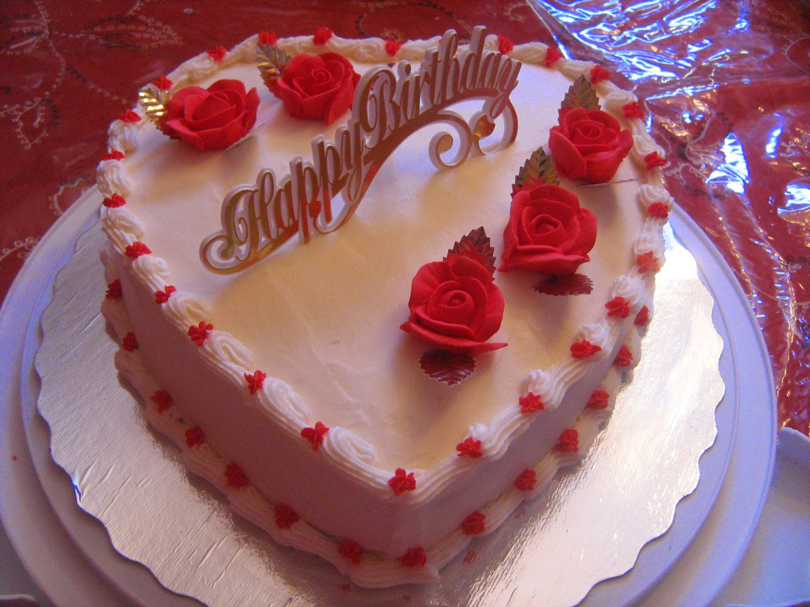 Heart Shaped Birthday Cake Heart Shaped Birthday Cake