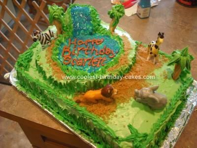 Jungle Safari Birthday Cake