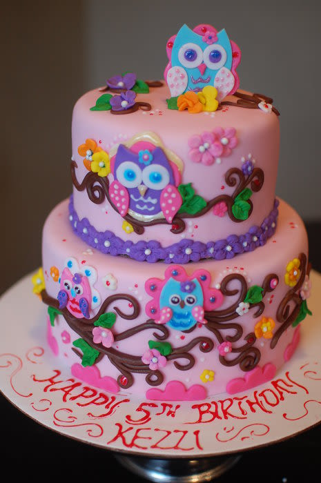 Owl Birthday Cake Owl Birthday Cake