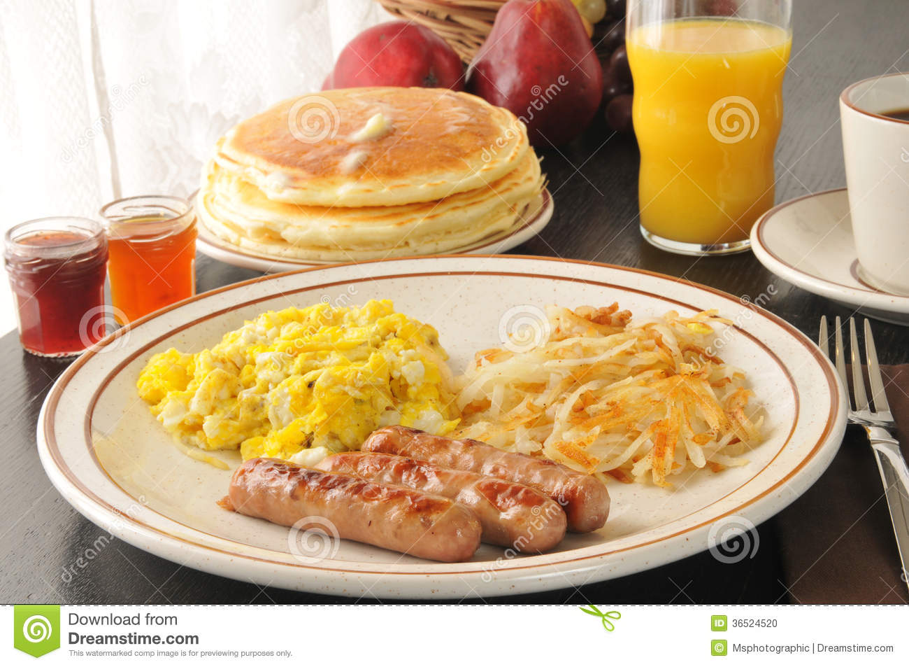 Sausage and Scrambled Eggs Bacon Pancakes Sausage and Scrambled Eggs Bacon Pancakes