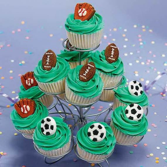 Sports Birthday Cupcake Ideas