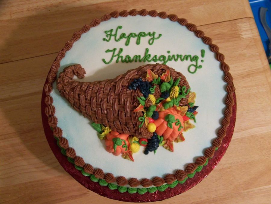 Thanksgiving Cornucopia Cake Thanksgiving Cornucopia Cake