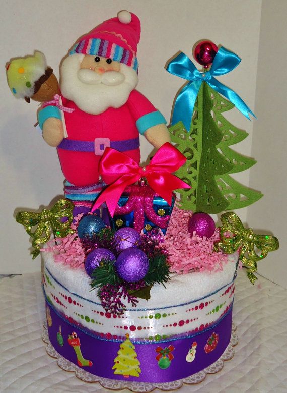 Christmas Towel Cake Christmas Towel Cake