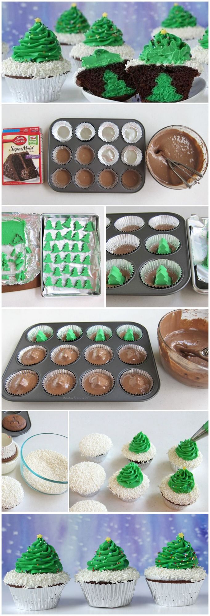 Christmas Tree Cheesecake Stuffed Cupcakes Recipe Christmas Tree Cheesecake Stuffed Cupcakes Recipe