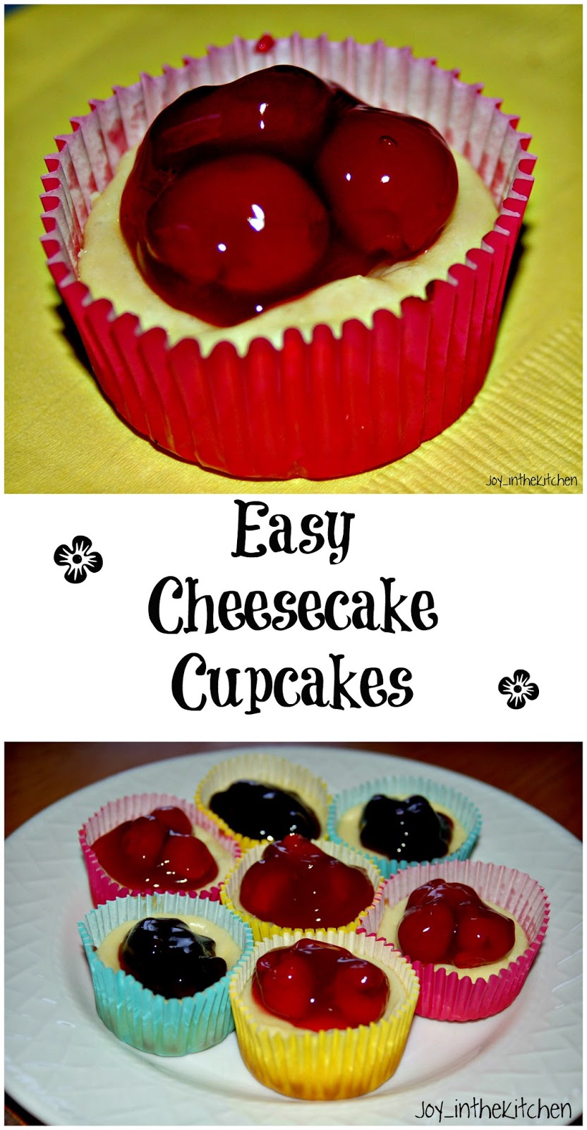 Easy Cheesecake Cupcakes Easy Cheesecake Cupcakes