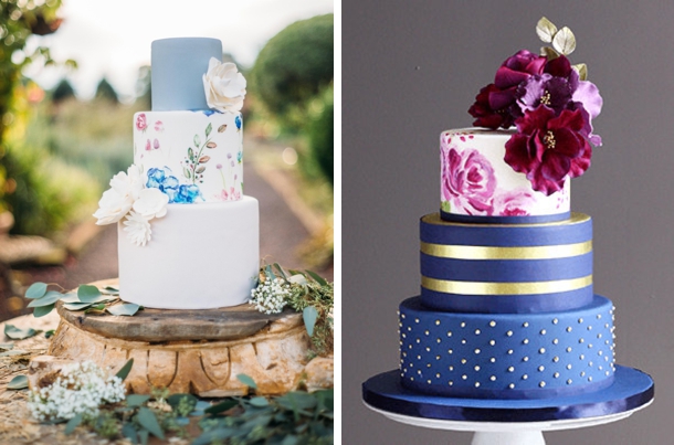 Floral Print Wedding Cake Floral Print Wedding Cake