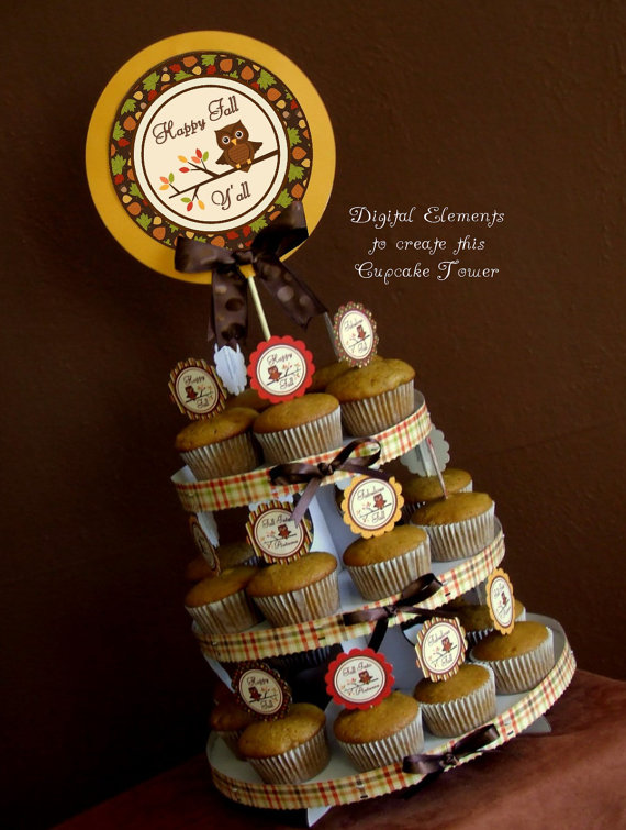 8 Photos of Tower Of Thanksgiving Cupcakes 8 Photos of Tower Of Thanksgiving Cupcakes