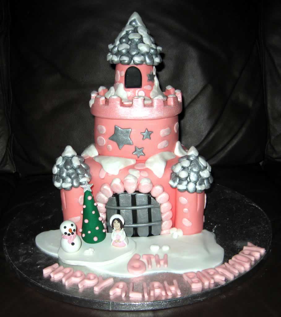 Little Girl Pink Birthday Cake