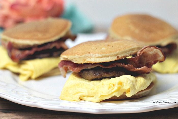 Mini Pancake Sausage Breakfast Sandwiches Mini Pancake Sausage Breakfast Sandwiches