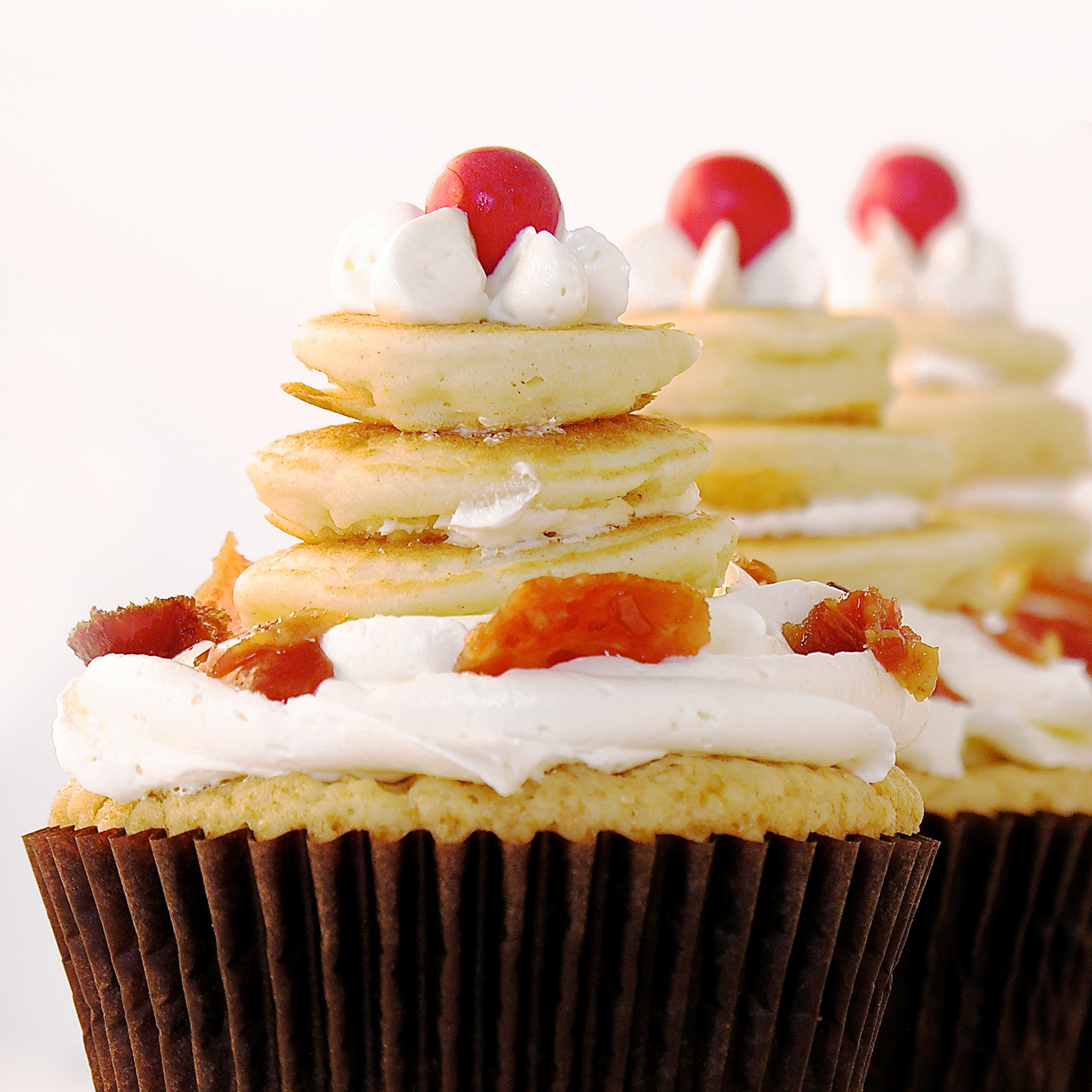 Pancake and Bacon Cupcakes Pancake and Bacon Cupcakes
