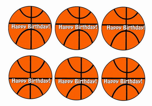 Printable Basketball Cupcake Toppers Printable Basketball Cupcake Toppers
