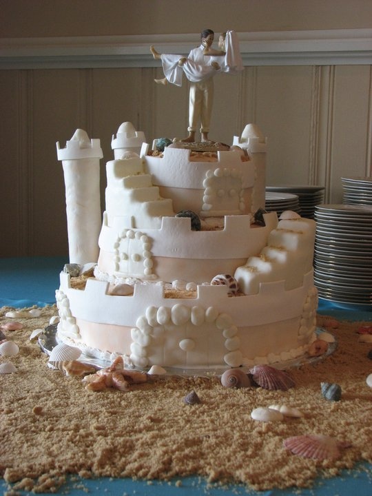 10 Wedding Cakes Sand Photo Sand Castle Wedding Cake Sand Castle