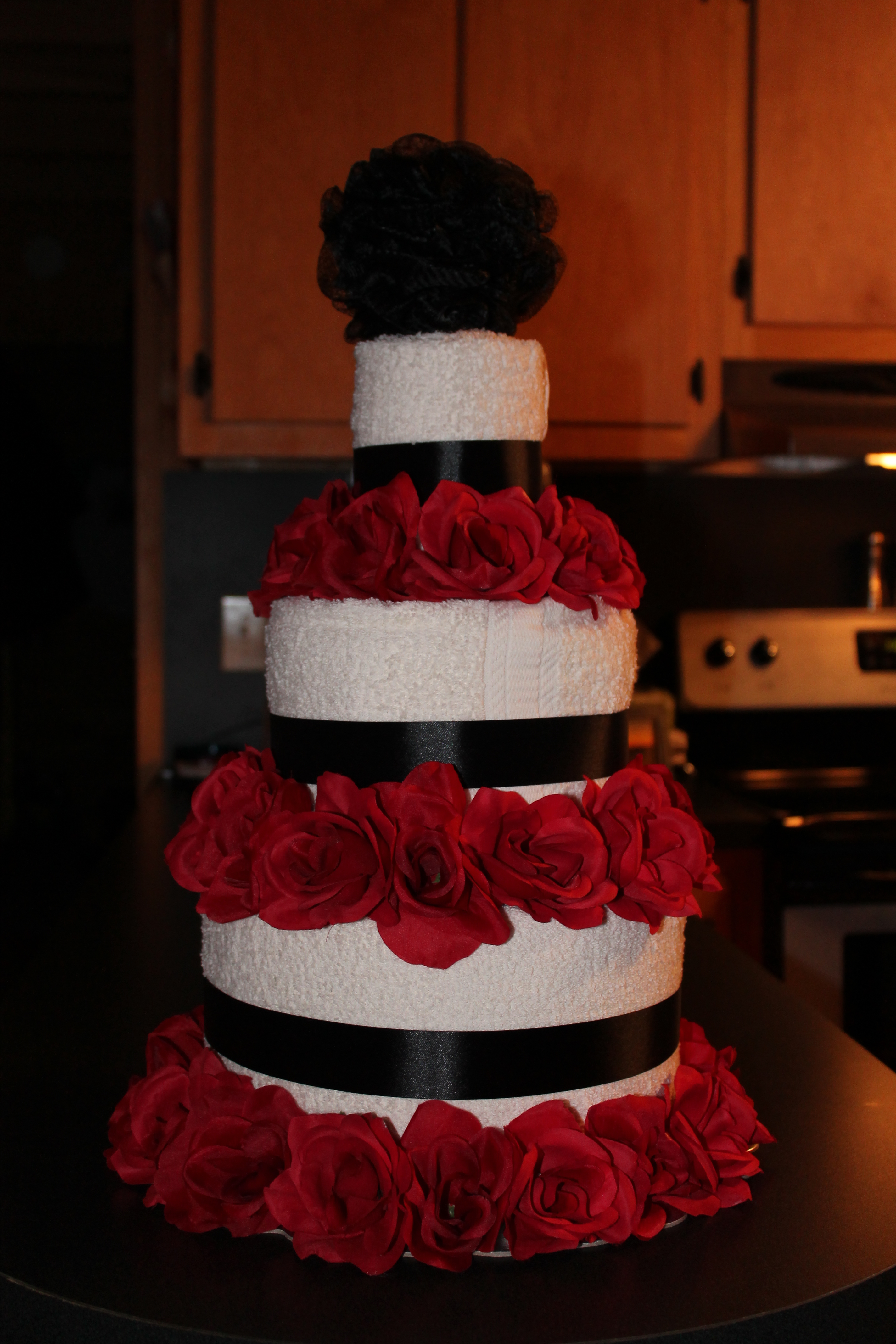 Wedding Towel Cake Wedding Towel Cake