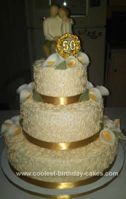 50th Wedding Anniversary Cakes Designs 50th Wedding Anniversary Cakes Designs