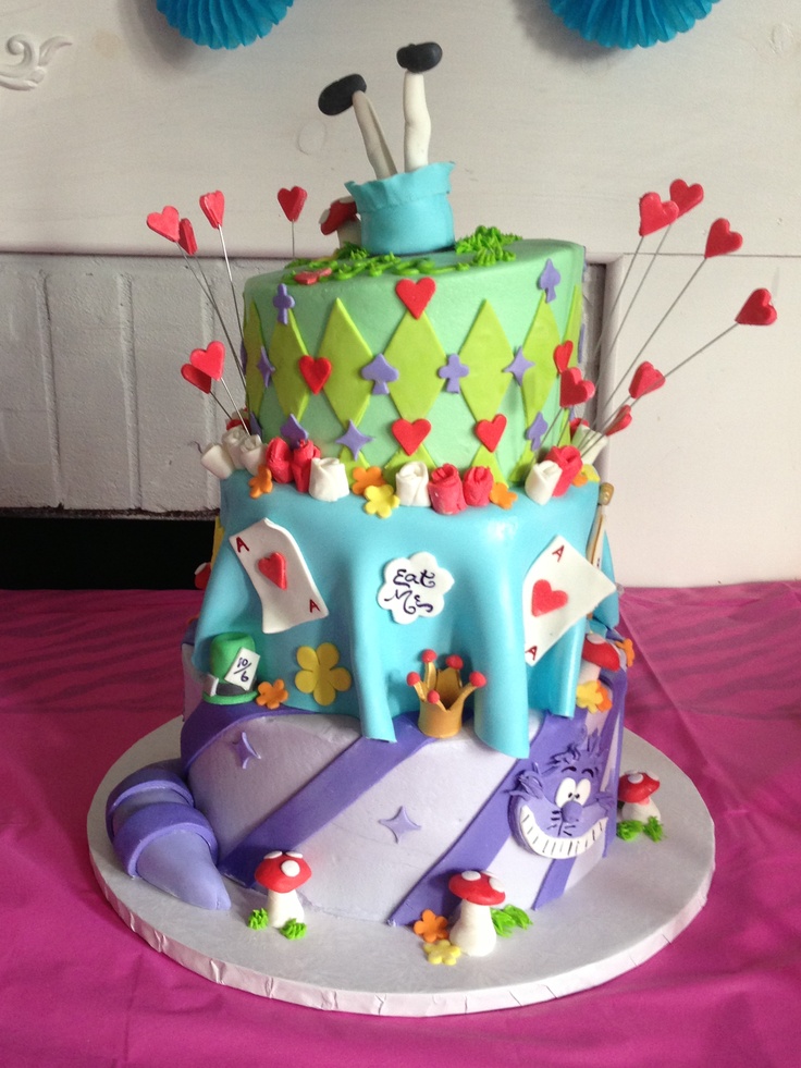 Alice in Wonderland Birthday Cake Ideas