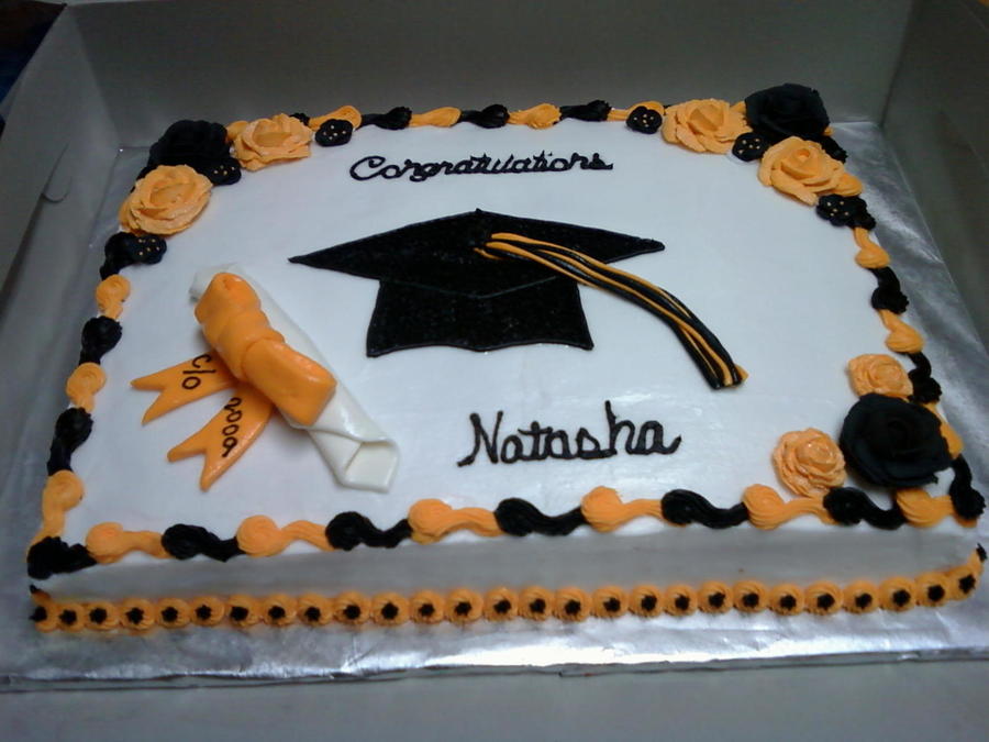 Black and Gold Graduation Cake Black and Gold Graduation Cake