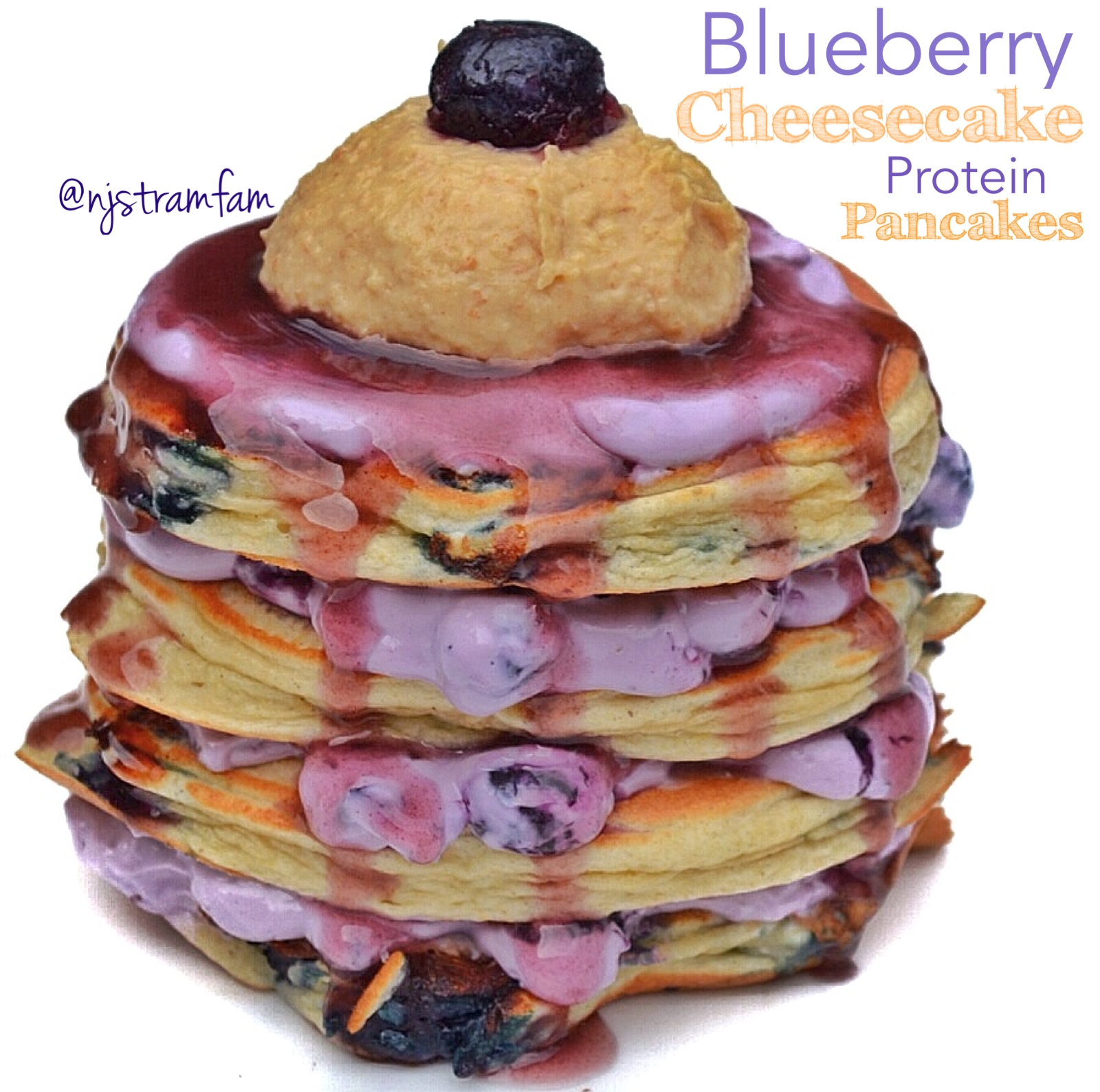Blueberry Cheesecake Pancakes Recipe Blueberry Cheesecake Pancakes Recipe