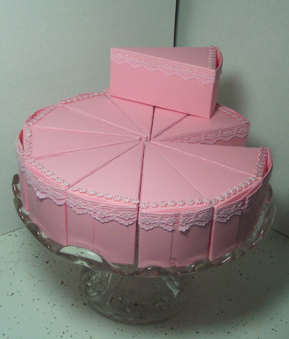 Cake Shaped Favor Boxes Cake Shaped Favor Boxes