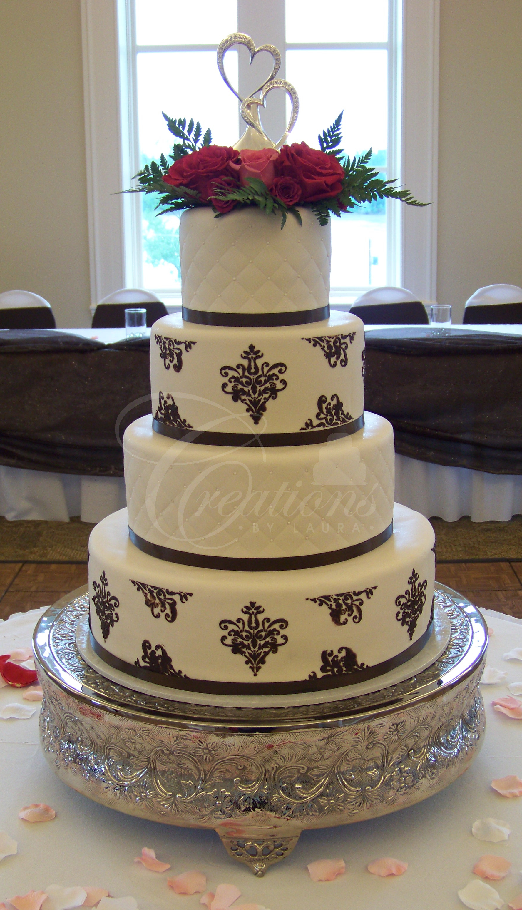 Chocolate Fondant Wedding Cake