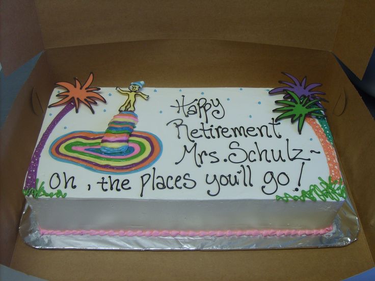 Dr. Seuss Retirement Cake Dr. Seuss Retirement Cake