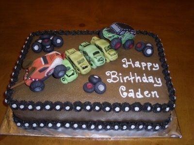 Easy Monster Truck Birthday Cakes Easy Monster Truck Birthday Cakes